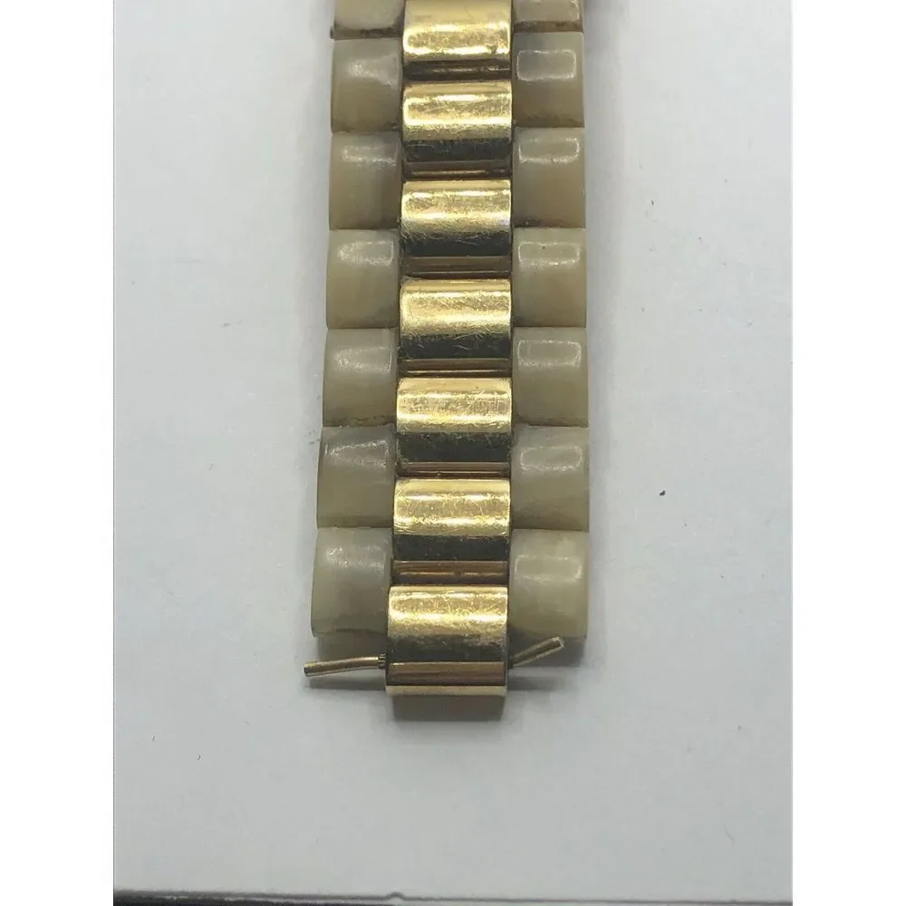 Michael Kors Watch Parts Band 20mm Case 36mm Crystal 2tone Plastic Links PY339